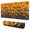 Orange Halloween Bats-1, variant on Long Mouse Pads for Desk,Orange Halloween Bats Desk Mats on Top Of Desks, Desk Mouse Pad Extra Large with 3mm Non-Slip Base and Stitched Edge for Gaming,Office,Work,Home 31.5x11.8in