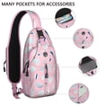thumbnail image 2 of Crossbody Sling Backpack for Women Men Pink Sea Shells Beach Shoulder Sling Crossbody Casual Chest Bag for Travel Sports Running Hiking, 2 of 6
