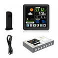 thumbnail image 3 of Full Weather Clock Weather Station Indoor Outdoor Color Display Weather Atomic Clock, 3 of 15