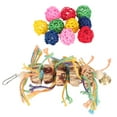Parakeets Cockatiels Conures Budgie Parrot Chew Toys Hemp Rope Nuts