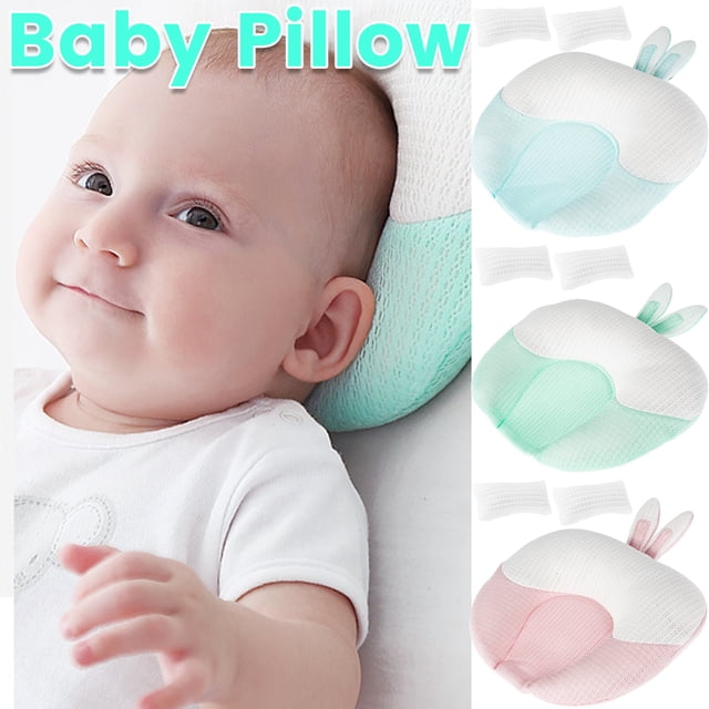 Almohada Para Bebé, Soporte Para La Cabeza Y El Cuello, Almohada En Forma De U Para Prevenir La Cabeza Plana, Almohada Suave De Algodón Para Niños Pequeños Con Columna Ajustable Muyoka Hogar