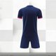 thumbnail image 4 of Odeerbi Niños Niñas Rápido Seco Juego de Entrenamiento de Fútbol Gradiente Geométrico Cuello En V Camiseta Shorts Conjunto Atlético Para 5-17 Años, 4 of 7