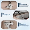 thumbnail image 4 of Danolapsi Outdoor Trash Can Storage 2 Binsgarbage Bin Storage Shed, 3x6 FT Garbage Bin Storage Shed With Chain Lid, Metal Outdoor Storage for Garden, Backyard, Lawn and Patio, 4 of 8