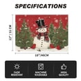 thumbnail image 7 of Smile Xmas Snowman Winter Christmas Placemats Set of 4, 12 x 18 Inch, Red, 7 of 7