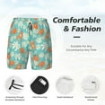 thumbnail image 5 of Gaeub Cute Sloth on Floral Tree Mens Swim Trunks Stretch Beach Shorts Quick Dry for Men Swim Shorts Swimwear with Pockets- X-Large, 5 of 9
