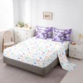 thumbnail image 5 of jejeloiu Purple Hummingbird 7-Piece Twin Bedding Sets,Country Floral Flower Bedding Comforter Set,Ink Painting Aesthetic Sheet Sets For Girls,Ultra Soft Home Decor Reversible, 5 of 8