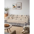 thumbnail image 6 of Boho Geometric Couch Cover for 2 Cushion Sofa, Retro Rustic Chic Ethnic Abstract Patterned Washable Loveseat Sofa Covers Slipcover for Sectional Sofas L-Shaped, Couch Throw Cover 71"x118", 6 of 9