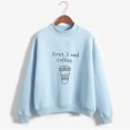thumbnail image 2 of Vedolay Womens Sweatshirts 2023 Long Sleeve Slim Fit Sweater Top Blue,M, 2 of 4