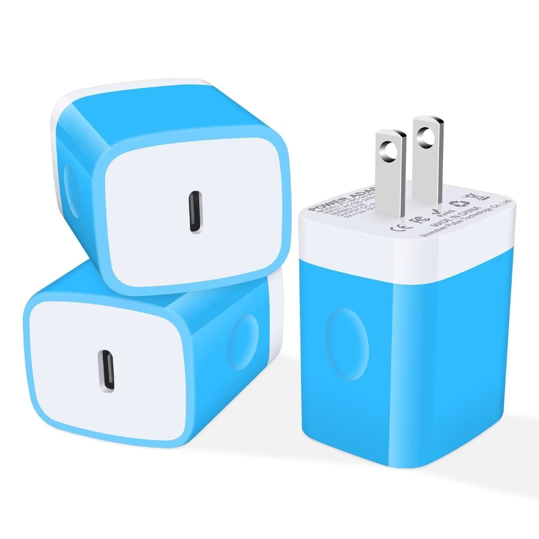 USB C Wall Charger Block Type C Charger 3Pack FiveBox 20W PD Fast Type usb-c-wall-charger-block-type-c-charger-3pack-fivebox-20w-pd-fast-type