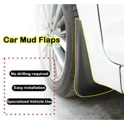 Custom MudFlap For Toyota 4Runner 2012-2024, No Drilling Splash Guards Mud Guards Decorative Accessories, 4pc Tire Protector-black