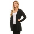 thumbnail image 2 of Women Knit Casual Solid Open Cardigan Sweater, 2 of 4
