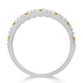 thumbnail image 3 of Diamond and Citrine Ring Guard Stackable Band 14k White Gold (0.32ct), 3 of 4