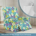 thumbnail image 3 of Xixirimido Iris Flowers Pattern Recliner Chair Cover, 4-Pieces Stretch Recliner Covers for Recliner Chair Soft Reclining Chair Slipcover Furniture Protector for Pets Kids, 3 of 8