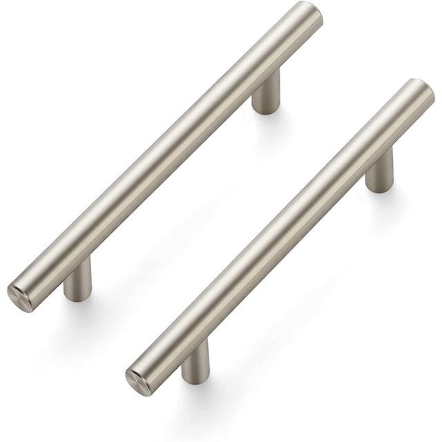 Ravinte 30 Pack 6-3/8" Cabinet Pulls Brushed Nickel Stainless Steel Kitchen Drawer Pulls Cabinet Handles 4" Hole Center