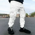 thumbnail image 4 of gakvov Cargo Pants For Men Men New Casual Pocket Overalls Loose Straight Leg Outdoor Running Trousers Pant, 4 of 5