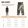 thumbnail image 4 of Lsque Graceful Snow Leopard Print Women's Pajama Pants, Lounge Pant - Comfortable Home Wear,Elastic Waistband, Stylish Design-Small, 4 of 9
