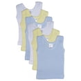 thumbnail image 1 of Pack de 6 camisetas sin mangas para bebés, niños y niñas, unisex, bambini, 1 of 2
