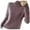 Purple, variant on Sweater for Women Solid Warm Thicken Turtleneck Knitted Long Sleeve Bottoming Shirts Pullover Tops