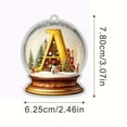 thumbnail image 3 of Alphabet Acrylic Car Ornament with 26 Letter Design, Educational Pendant for Rearview Mirror and Christmas Tree, Crystal Look Hanging Decoration for Vehicle and Home(A), 3 of 4