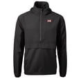 thumbnail image 2 of Men's Cutter & Buck  Black Big 12 Gear Charter Eco Recycled Anorak Half-Zip Jacket, 2 of 3