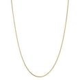 thumbnail image 3 of 14K Solid Yellow Gold 2mm Wide Diamond Cut Curb Link Chain Chain 24 Necklace with Lobster Clasp, 3 of 3