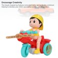 thumbnail image 4 of Juguete de Ciclismo Eléctrico, Triciclo Eléctrico de Juguete, Luz Fría, Música Dinámica, Extraible, Aspecto Lindo, Triciclo, Juguete Musical para Bebés Pequeños, 4 of 7
