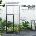 thumbnail image 4 of Outsunny Adjustable Firewood Rack Steel Wood Storage Rack Outdoor Indoor, 4 of 10