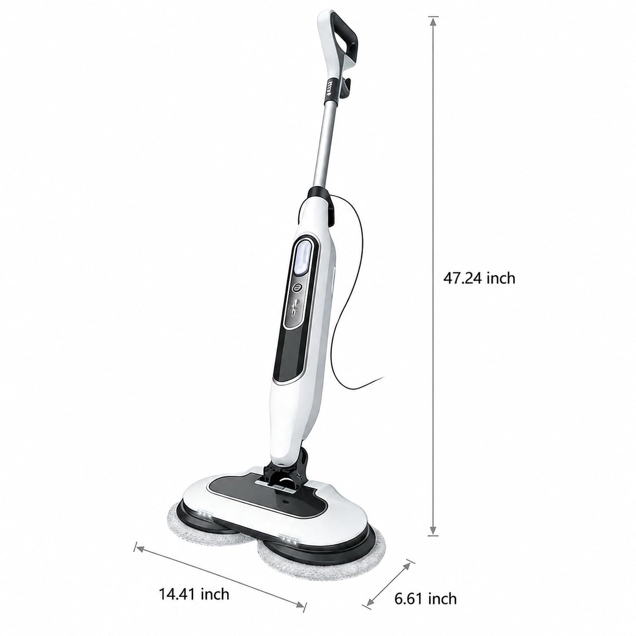 Alvantor Dual Steam Mop, All-in-One Hard Floor Steam Mop with 3 Steam Modes & LED Headlights, Lightweight for Home Tile Cleaning