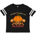 thumbnail image 3 of Inktastic Thankful Grateful and Blessed Pumpkins and Sunflower Boys or Girls Toddler T-Shirt, 3 of 5