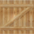 thumbnail image 5 of 32 1/4"W X 32"H Timbercraft Six 5 3/8" Boards Joined Board-N-Batten Shutters W/Z-Bar, Rough Sawn Western Red Cedar (Per Pair), 5 of 13