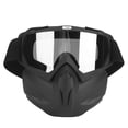 thumbnail image 1 of Gafas de motocicleta Hombres Mujeres Gafas de moto de nieve Esquí Snowboard Invierno Nieve A prueba de viento Máscara al aire libre Gafas de sol Negro mate, 1 of 5
