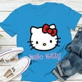 thumbnail image 3 of Hello Kitty Women's Essentials T-Shirt, Cotton Crewneck Tee, Classic Fit T-Shirt For Women Blue 28Inch, 3 of 4