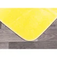 thumbnail image 3 of Gorgeous Home Linen 3pc Bathroom Soft Rug Set Large Rug , Contour Mat, and Toilet Lid Cover Rubber Backing Solid Color Yellow #6, 3 of 6