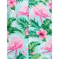 thumbnail image 7 of Stylore Womens Hawaiian Shirt Short Sleeve Blouse Flamingo Turquoise M, 7 of 7
