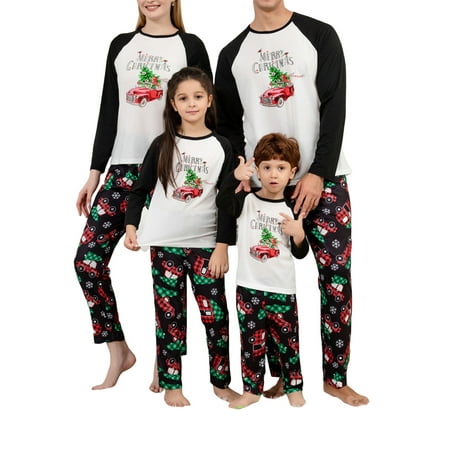 

Christmas Family Matching Pajamas Set Adult Mens Womens Kids Sleepwear Nightwear