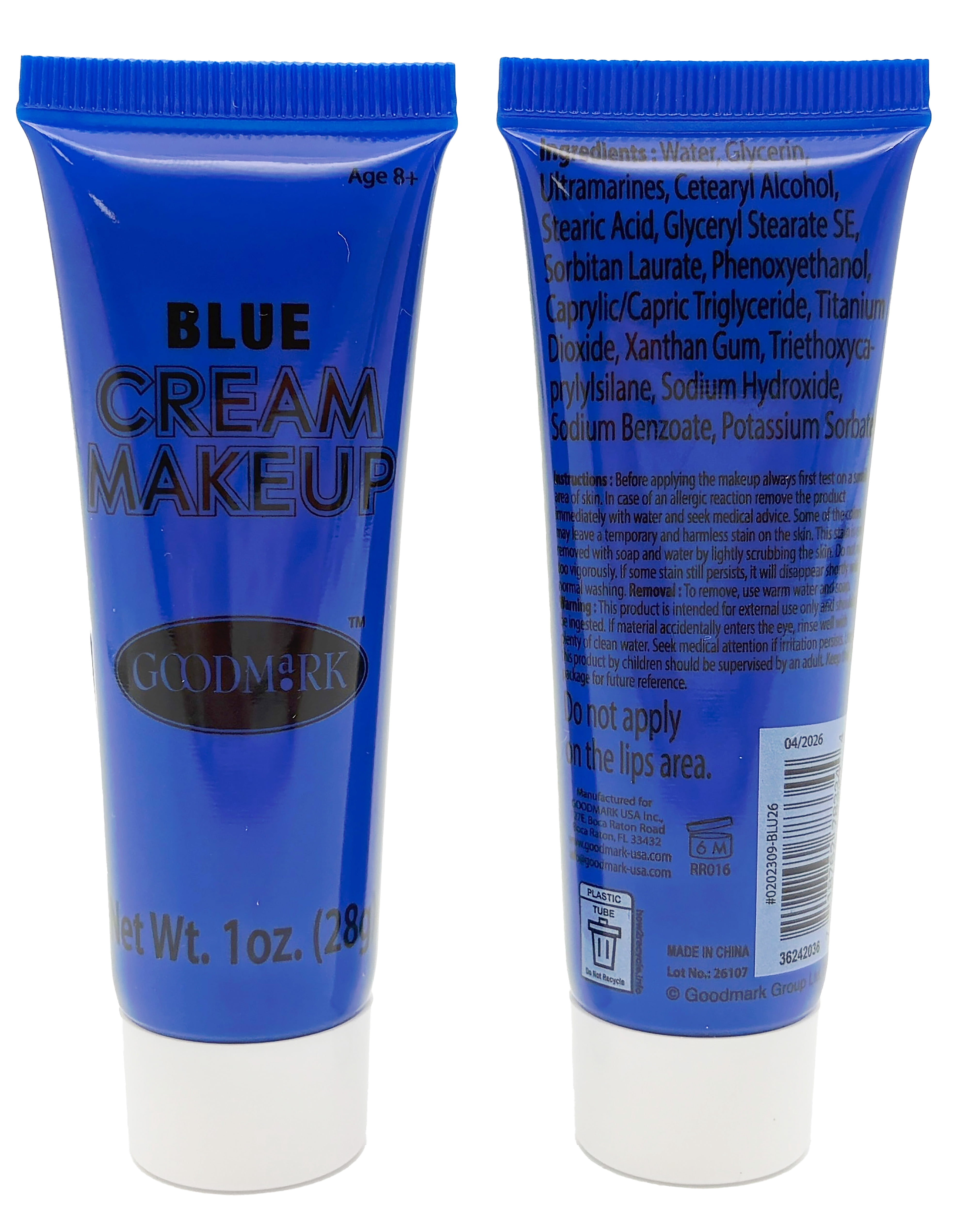 Halloween Make-up for Adults, Blue Body Paint 1oz, by Goodmark