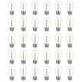 thumbnail image 1 of 30-Pack Waterproof S14 String Light Bulbs, E26 Base Warm White Outdoor Replacement Bulbs, 1 of 5