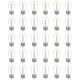 thumbnail image 1 of 30-Pack Waterproof S14 String Light Bulbs, E26 Base Warm White Outdoor Replacement Bulbs, 1 of 5