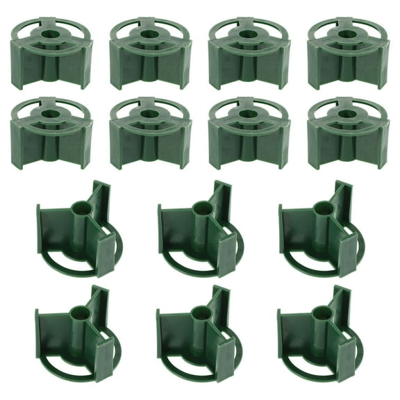 Zehuanyu 20pcs Cemetery Grave Vase Insert Cemetery Flowers Holder Graveside Bracket Memorial Day Grave Decorations Cemetery Vases for Graveyard Flower Marker Dark Green