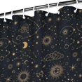 thumbnail image 3 of Dark Blue Celestial Pattern Shower Curtain 72"x84" ,Bathroom Decorative Shower Curtains Set with 12 Hooks,Modern Waterproof Washable Shower Curtain, 3 of 6