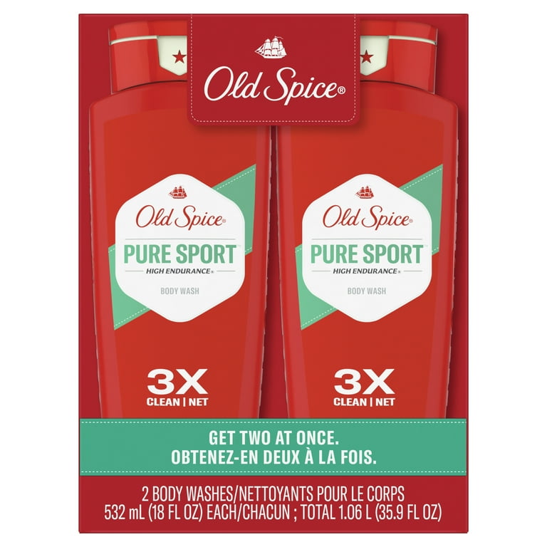 Old Spice High Endurance Smoother, Stronger Body Wash for Men