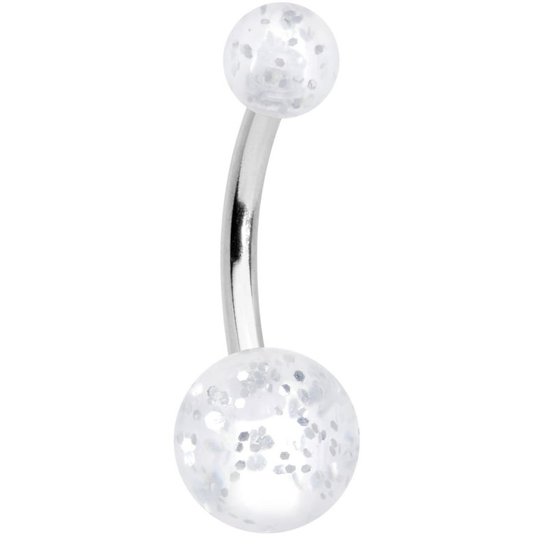 Matte belly button rings deals