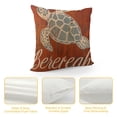 thumbnail image 4 of JEUXUS Coastal Beach Throw Pillow Covers Seaturtle Starfish Shell Sand Dollar Summer Beach House Decor Ocean Theme Decorative Cushion Covers for Couch Sofa, 4 of 5