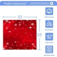 thumbnail image 5 of SKYSONIC Christmas Snowflake Red Cotton Washcloths Set of 2, Highly Absorbent Soft Fingertip Towel for Bathroom, Gym, Hotel and Spa, 12 x 12 Inch, 5 of 7