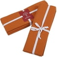 thumbnail image 6 of · REDEARTH · Thanksgiving Table Runner-Solid Ribbed Fall Christmas Decor Woven Table Linen for Square, Round, Rectangle Dining Table, Coffee Table, Console, Dresser; 100% Cotton (14x72; Burnt Orange), 6 of 7