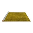 thumbnail image 2 of Ahgly Company Machine Washable Indoor Square Persian Yellow Traditional Area Rugs, 5' Square, 2 of 4