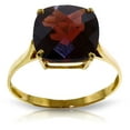 thumbnail image 3 of Galaxy Gold 14k Solid Yellow Gold Ring with Natural Checkerboard Cut Garnet (9.0), 3 of 7