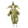 thumbnail image 4 of Figura de acción de muñeca de porcelana triangular de 22 cm, divertida muñeca arlequín, juguetes de colección Amarillo, 4 of 9