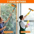 thumbnail image 3 of Professional Window Squeegee, 2 in 1 Window Cleaner with 51'' Long Extension Handle, Window Cleaning Tool Kit for Indoor/Outdoor Window and Car Glass, 3 of 9
