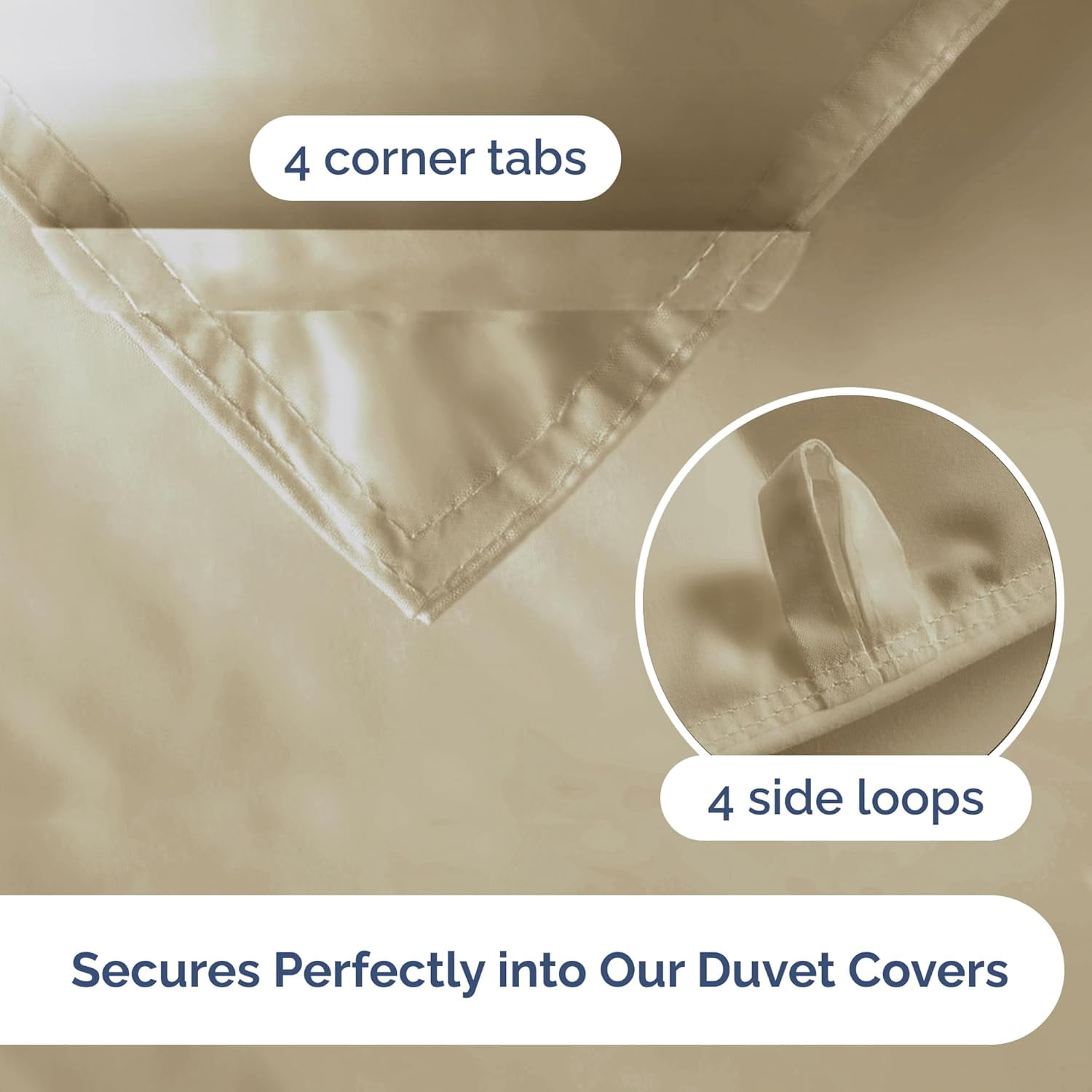 CGK Linens Premium Reversible Down Alternative Comforter - Queen Size All-Season Fluffy & Cozy Duvet Insert, Brown/Beige